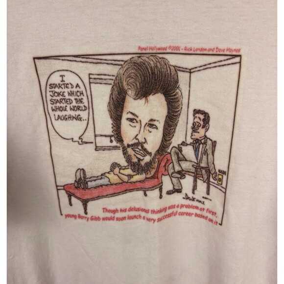 Vintage Y2K 2001 Paul Hollywood Graphic T-Shirt / Size XL / Pink - Picture 4 of 6